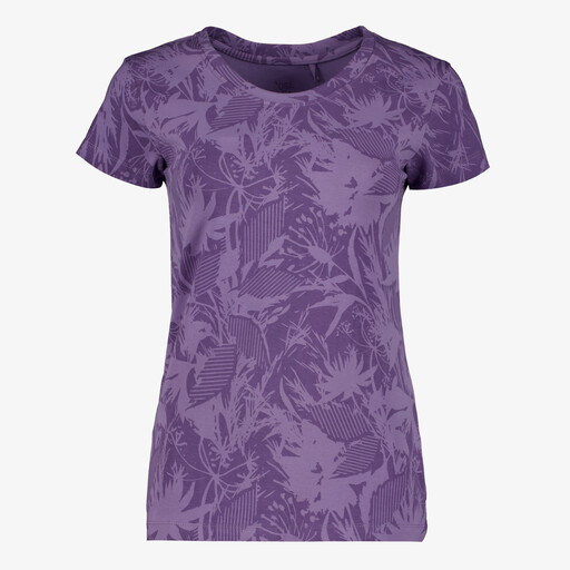 Dames sport T-shirt met print paars