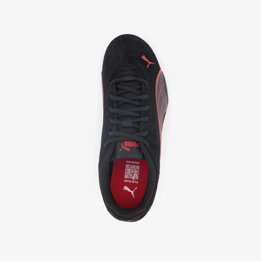 Catch suede dames sneakers zwart rood