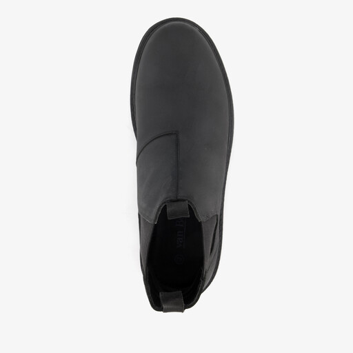 Van Beer suede heren Chelsea boots zwart