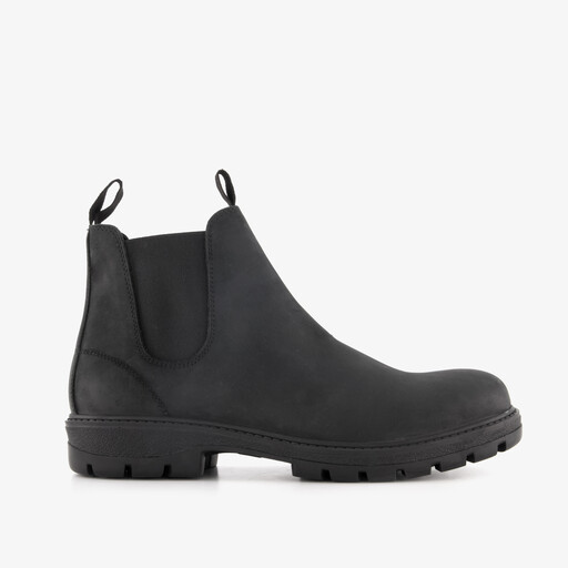 Van Beer suede heren Chelsea boots zwart