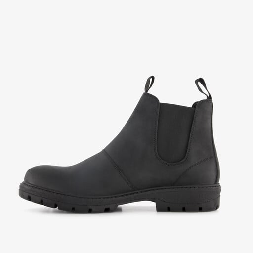 Van Beer suede heren Chelsea boots zwart