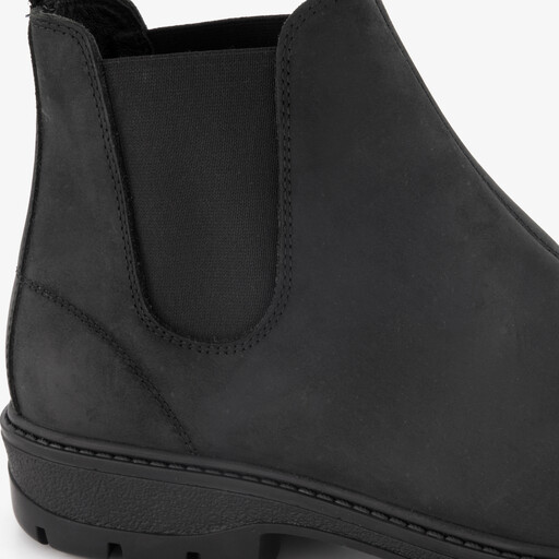 Van Beer suede heren Chelsea boots zwart