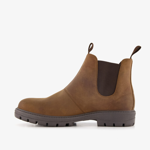 Van Beer suede heren Chelsea boots bruin