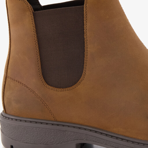 Van Beer suede heren Chelsea boots bruin