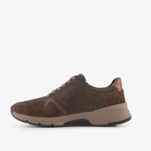Leren heren sneakers bruin