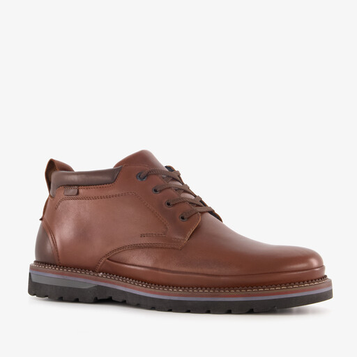 Leren heren veterschoenen cognac
