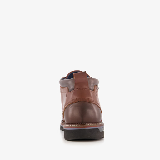 Leren heren veterschoenen cognac