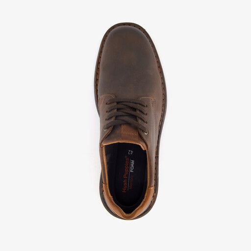 Leren heren veterschoenen bruin