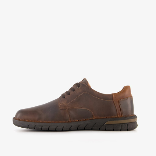 Leren heren veterschoenen bruin