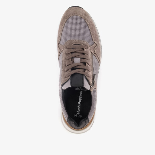 Leren heren sneakers grijs