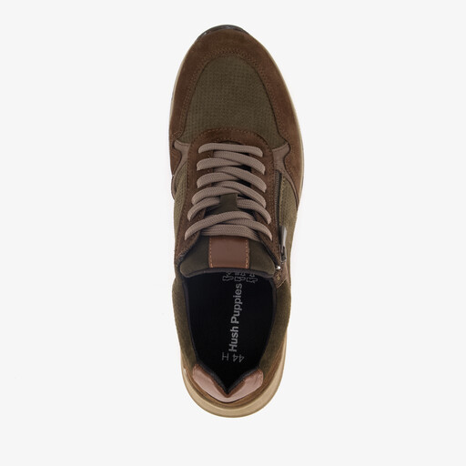 Leren heren sneakers bruin