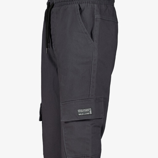 Jongens cargo joggingbroek grijs