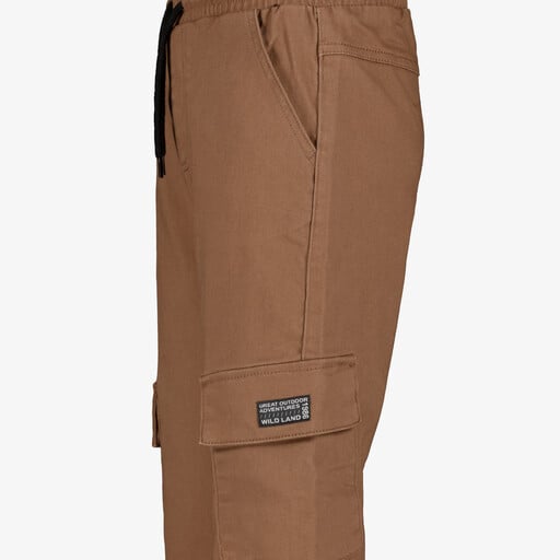 Jongens cargo joggingbroek bruin