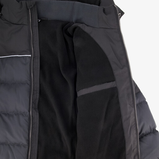 Gewatteerde jongens winterjas zwart