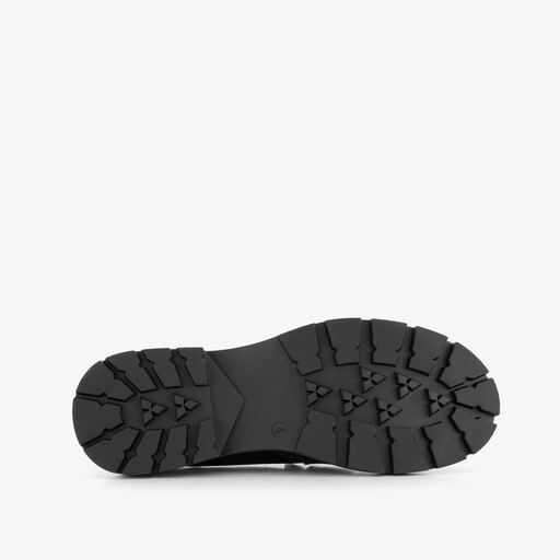 Dames loafers met slangenprint zwart