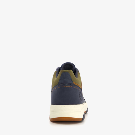 Hoge heren sneakers blauw cognac