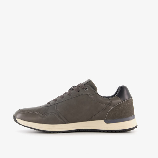 Heren sneakers grijs wit