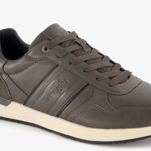 Heren sneakers grijs wit