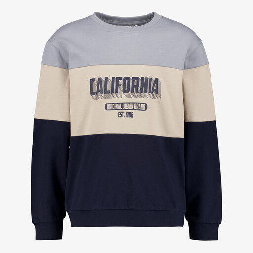 Name It Reg jongens sweater blauw beige