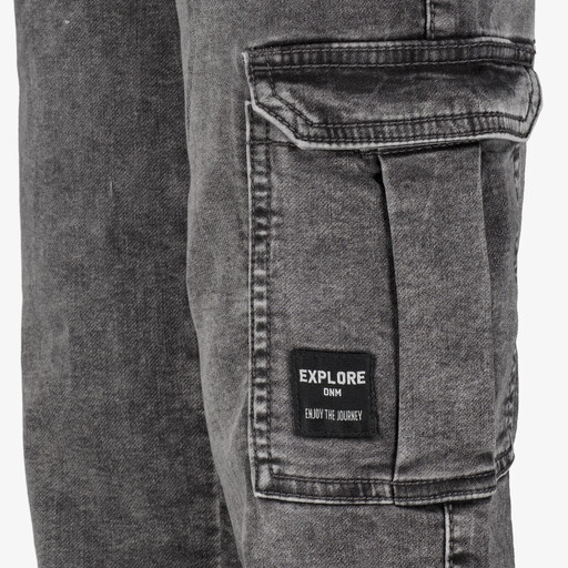 Jongens cargo jeans grijs