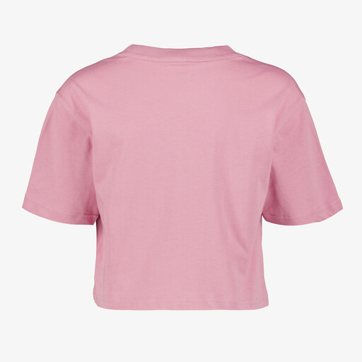 ESS 2 Color NO. 1 Logo cropped meisjes sport T-shirt roze