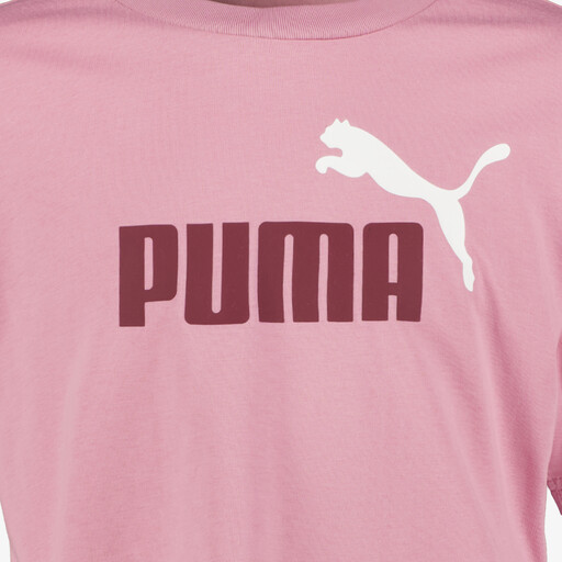 ESS 2 Color NO. 1 Logo cropped meisjes sport T-shirt roze