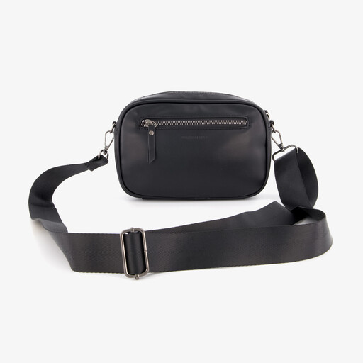 Dames schoudertas met studs zwart