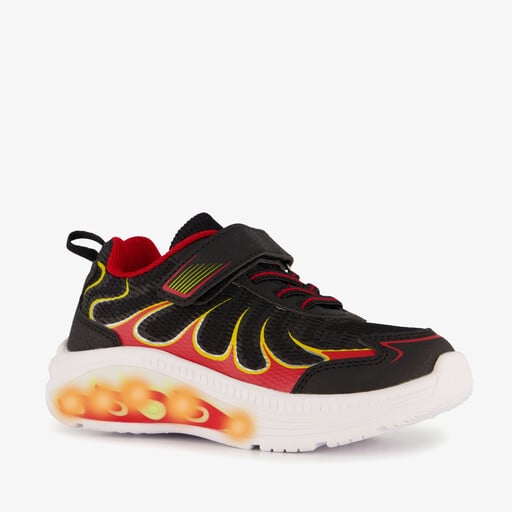 Jongens sneakers met lichtjes zwart