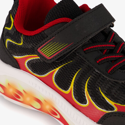 Jongens sneakers met lichtjes zwart
