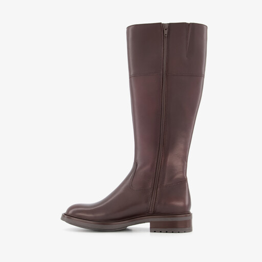 Hoge leren dames laarzen bruin