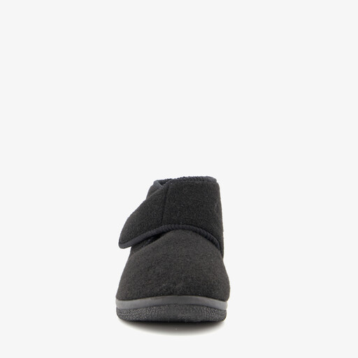 Heren pantoffels met klittenband zwart