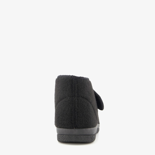 Heren pantoffels met klittenband zwart