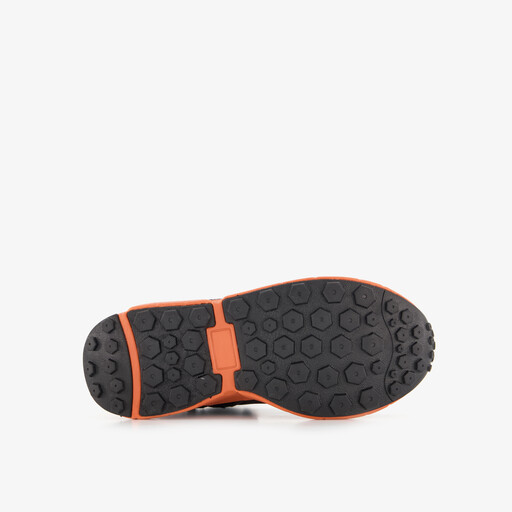 Hoge jongens sneakers zwart oranje
