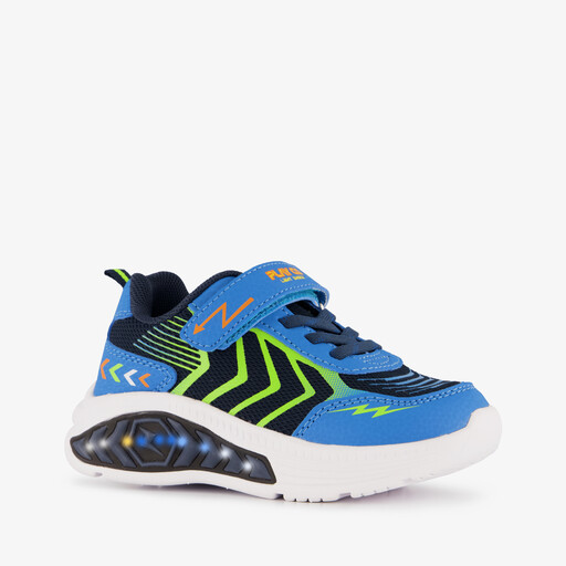 Jongens sneakers met lichtjes blauw groen