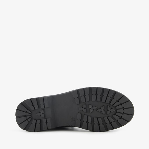 Lak dames veterboots zwart