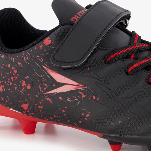 Glide FG kinder voetbalschoenen zwart rood