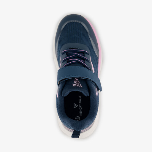 Meisjes sportschoenen blauw roze