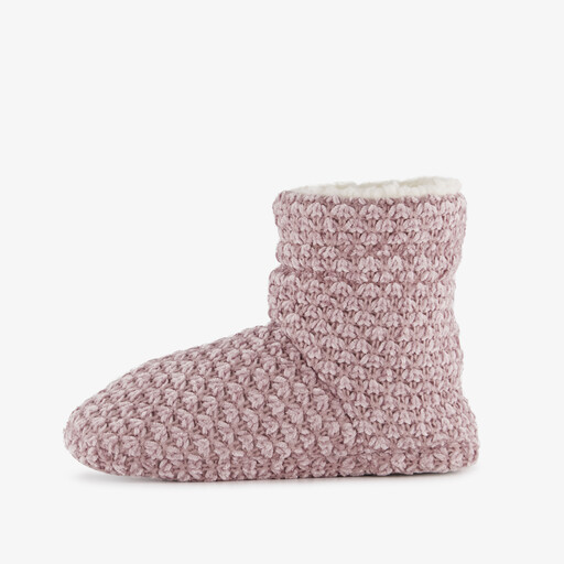 Gevoerde hoge dames sloffen roze