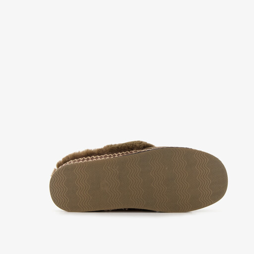 Gevoerde dames instap pantoffels groen