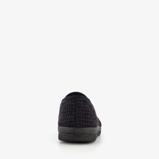 Heren pantoffels met teddy voering grijs