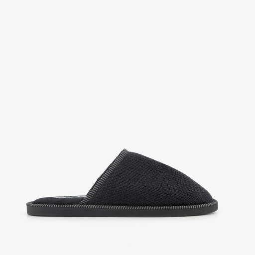 Heren instap pantoffels zwart