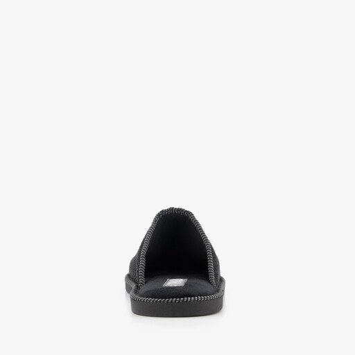 Heren instap pantoffels zwart