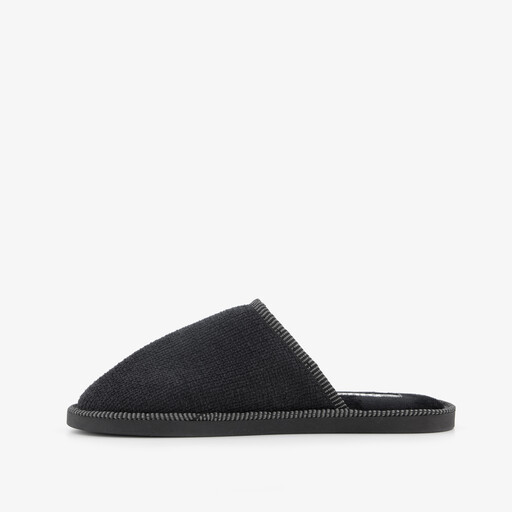 Heren instap pantoffels zwart
