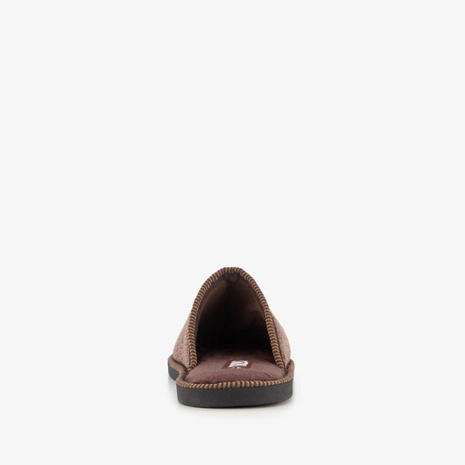 Heren instap pantoffels bruin