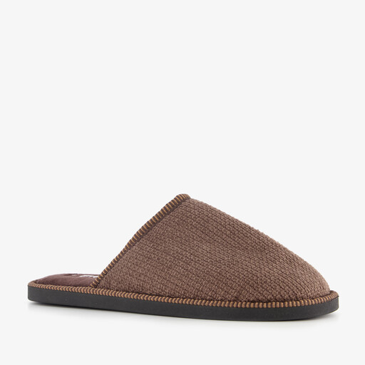 Heren instap pantoffels bruin