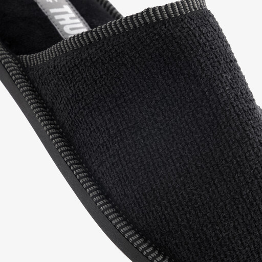 Heren instap pantoffels zwart