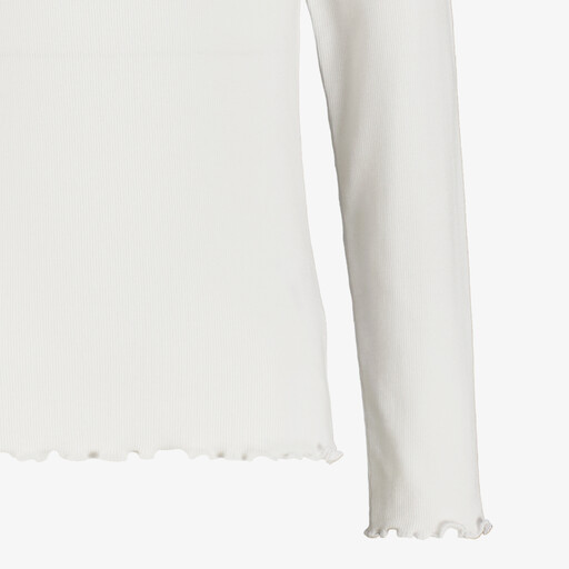 Meisjes shirt met lange mouwen wit