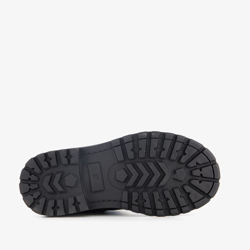 Meisjes biker boots met hartje zwart