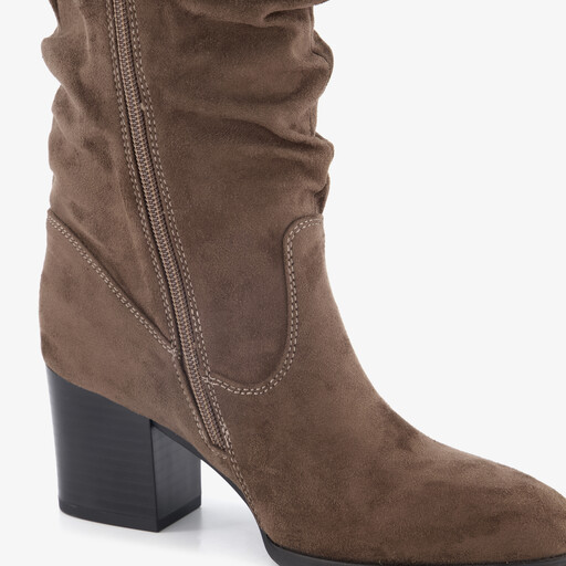 Dames laarzen met hak bruin