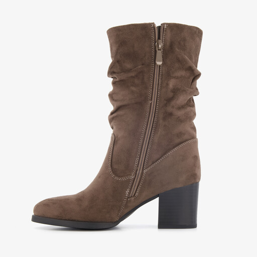 Dames laarzen met hak bruin